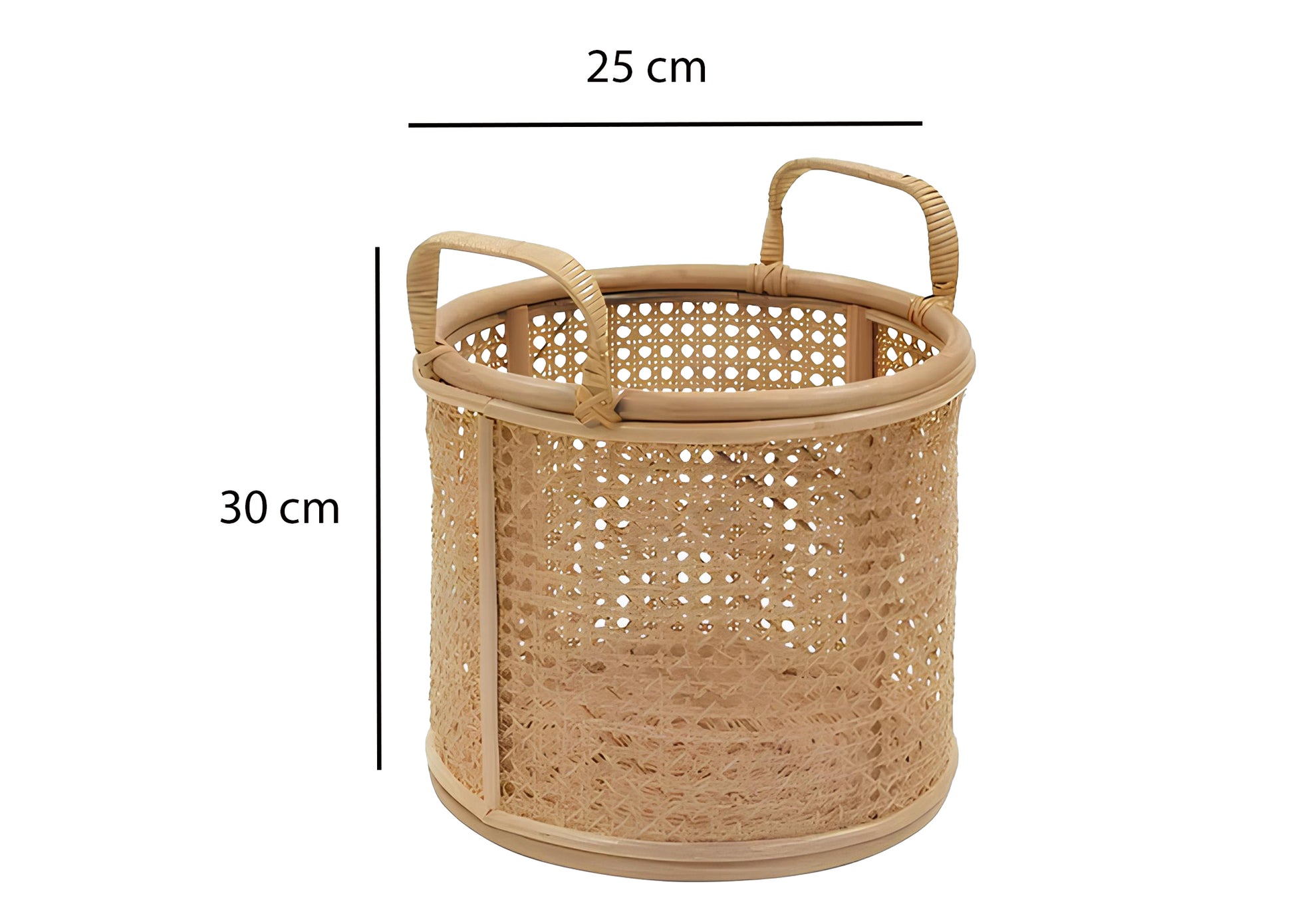 Rattan Planter | Cane Laundry Bin | Bamboo toy Storage - Taara - Akway Uncategorized (Image 5)