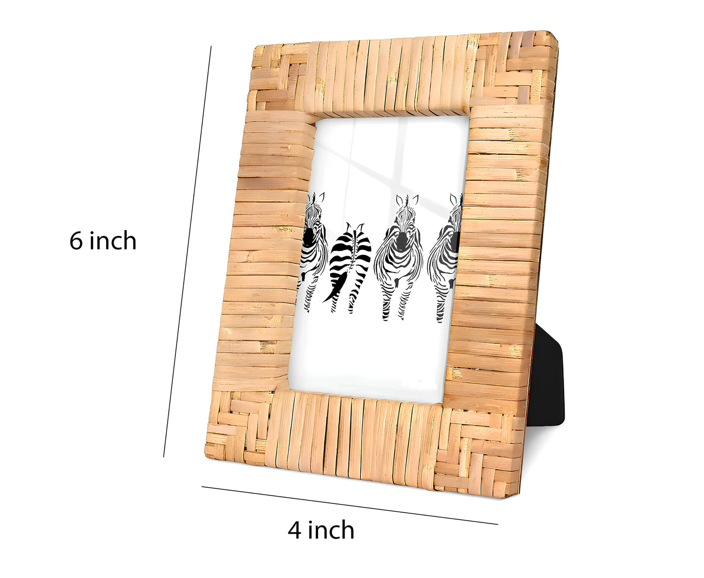 Rattan Photo Frame | Cane Photo Frame | Bamboo Photo Frame - Adah