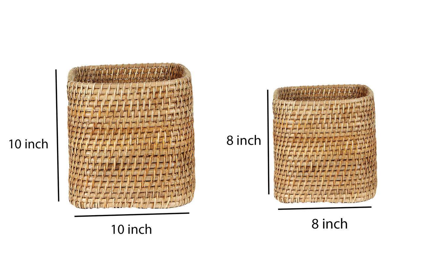 Rattan Planter | Cane Laundry Bin | Bamboo toy Storage - Navya