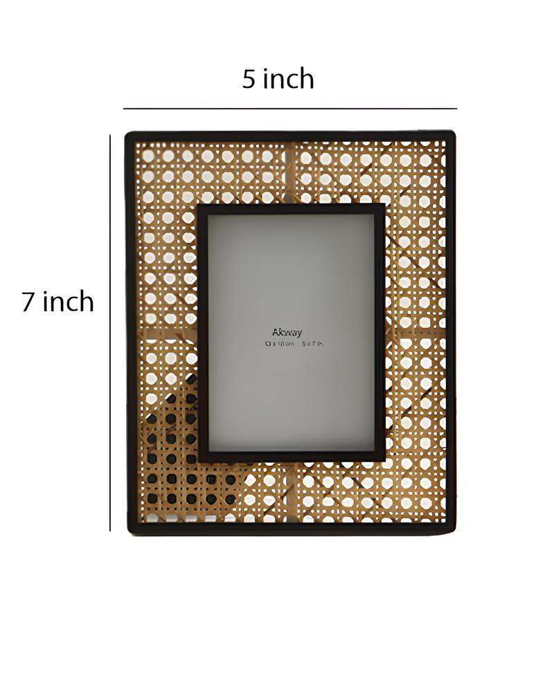 Rattan Photo Frame | Cane Photo Frame | Bamboo Photo Frame - Mahika