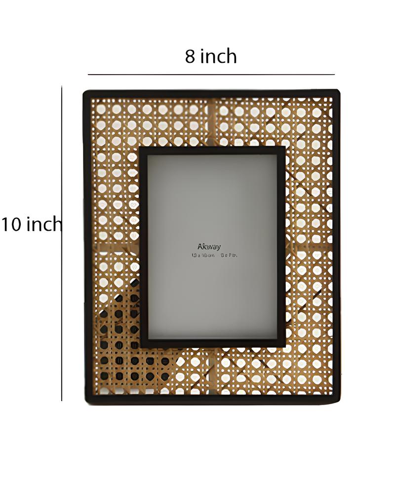 Rattan Photo Frame | Cane Photo Frame | Bamboo Photo Frame - Mahika - Akway Uncategorized (Image 4)