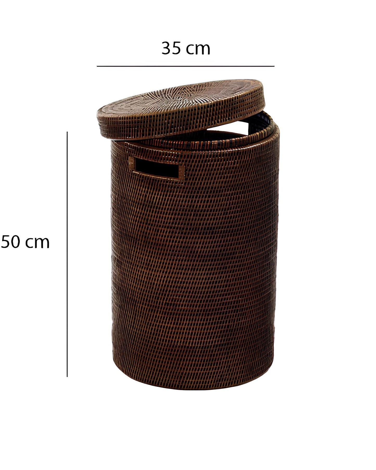 Rattan Laundry Basket | wicker basket with lid | Bamboo toy Storage basket - Alex - Akway Uncategorized (Image 7)