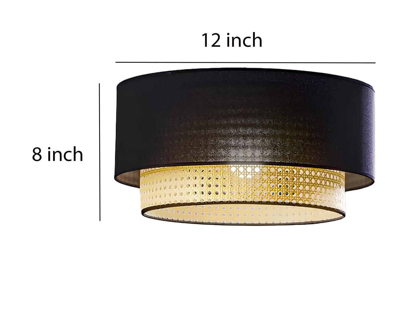 Rattan Lamp for Bedroom | Bamboo Hanging Light - Nandini - Akway Home > Ceiling Lights (Image 7)