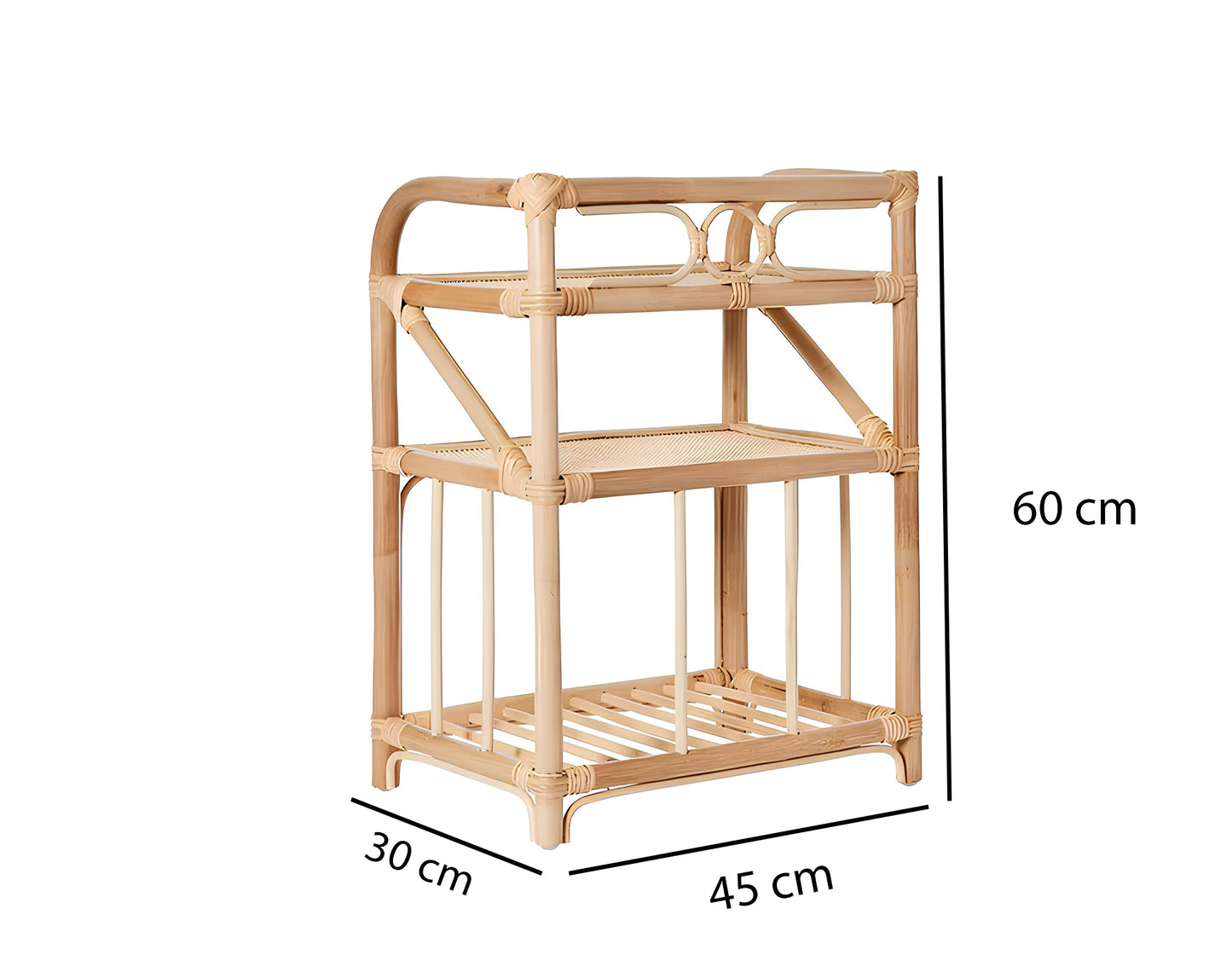 Rattan Bedside Table | Cane Side table | Bamboo table - Anala - Akway Uncategorized (Image 6)