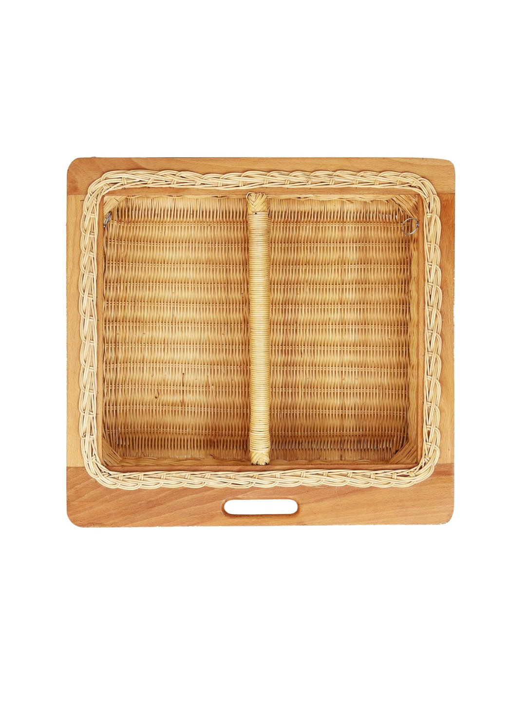 Wicker Basket for Kitchen | Potato Basket 22.5 x 20 x 8 - Samanvi - Akway