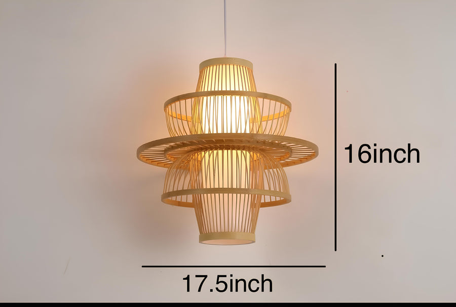 Wicker Pendant Light for Living Room - Sey by Akway