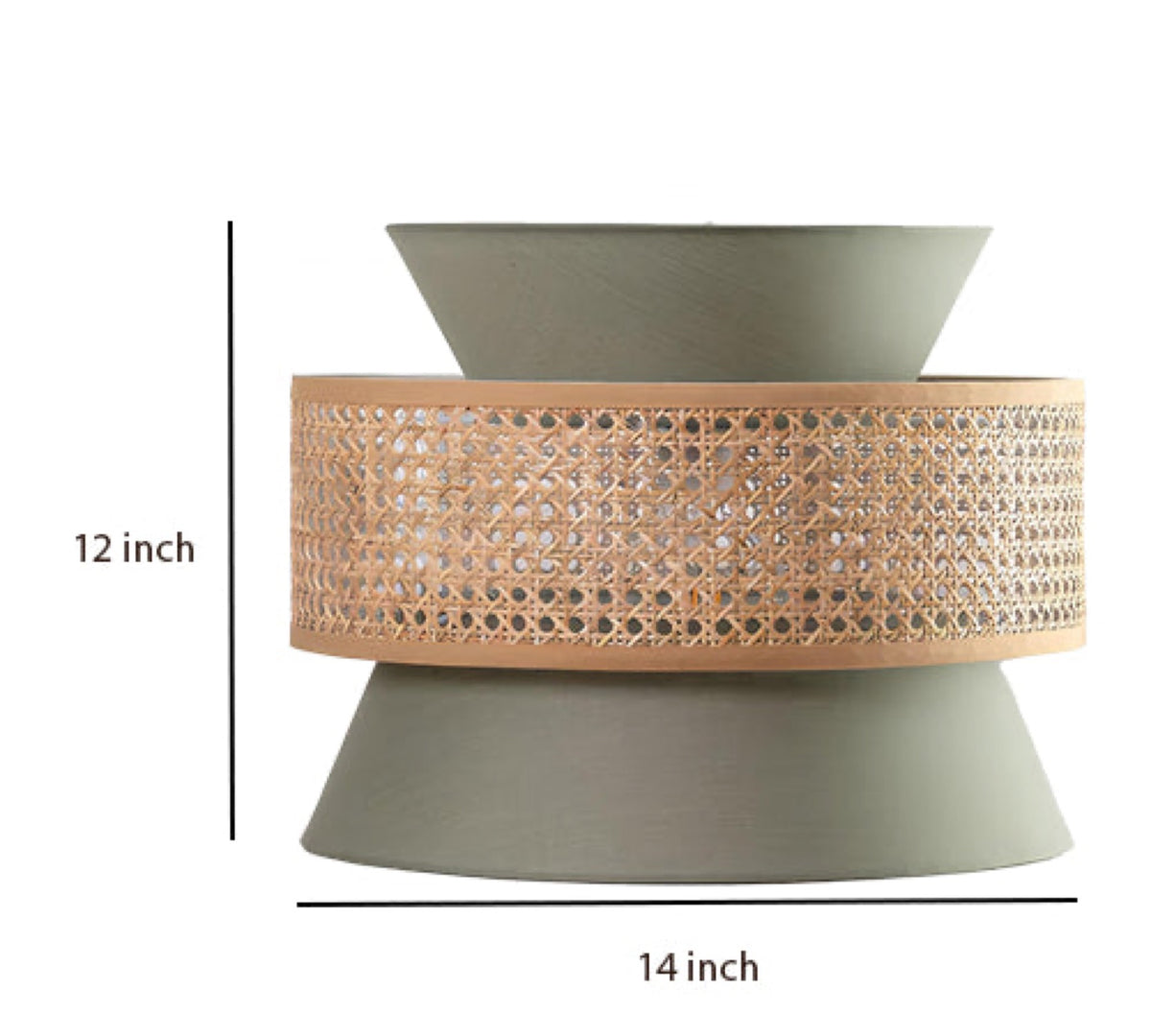 Bamboo Ceiling Light for Living Room - Amelia by Akway