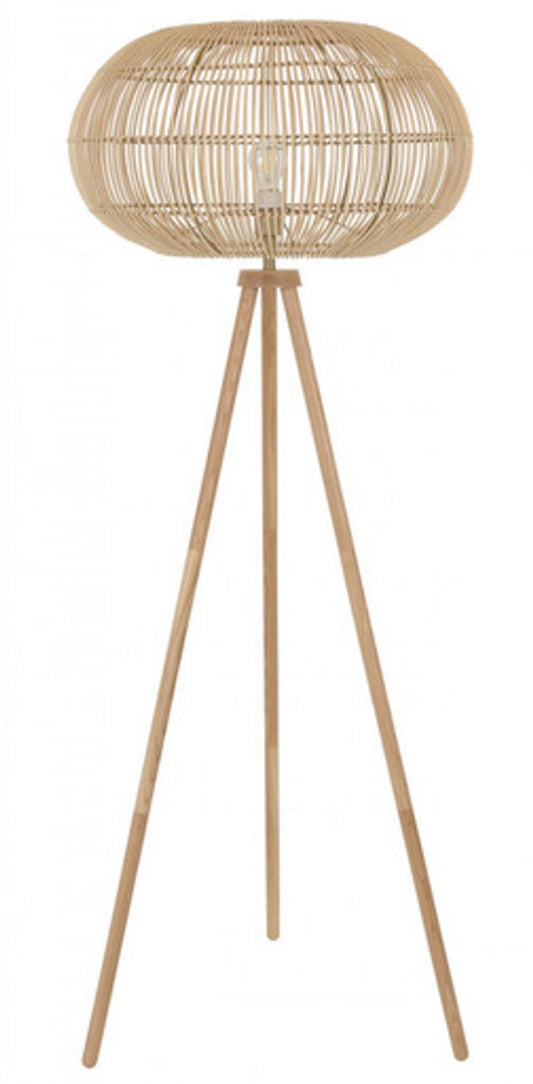 Rattan Floor Lamp | Bamboo Floor Lamp | Cane Floor Lamp - Gajjala by Akway - Lighting > Floor Lamps