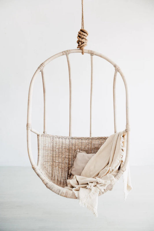 Bamboo Cane Swing Chair for Balcony & Garden - Ishana | Akway