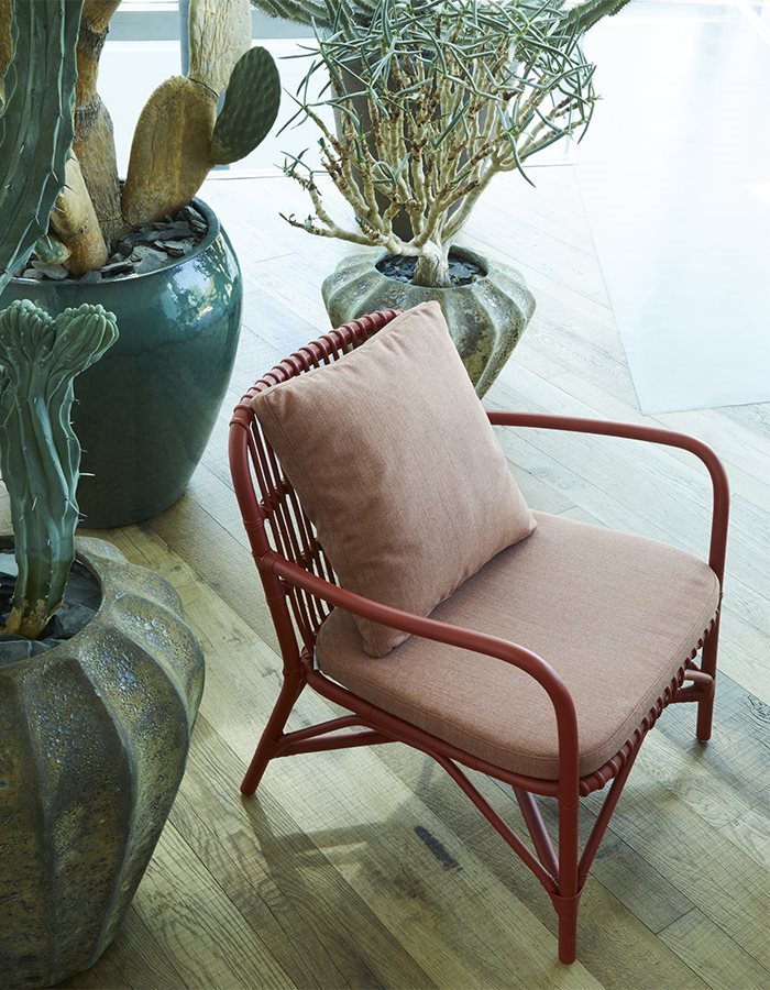 Cane Chair Set for Living Room | Bamboo Lounge Chair - Ananya by Akway