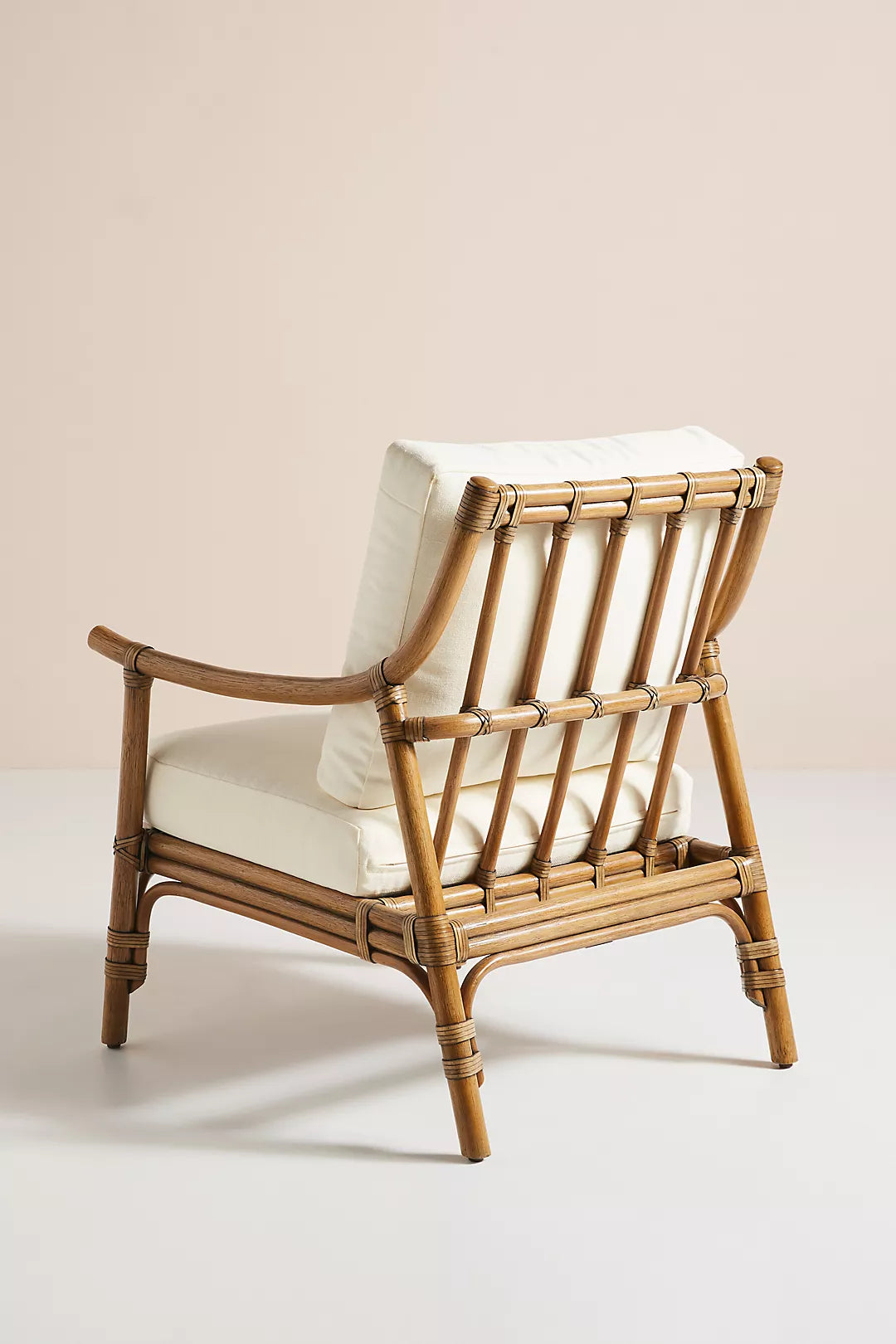 Cane Lounge Chair for Living Room | Rattan Chair with Cushion - Anala by Akway