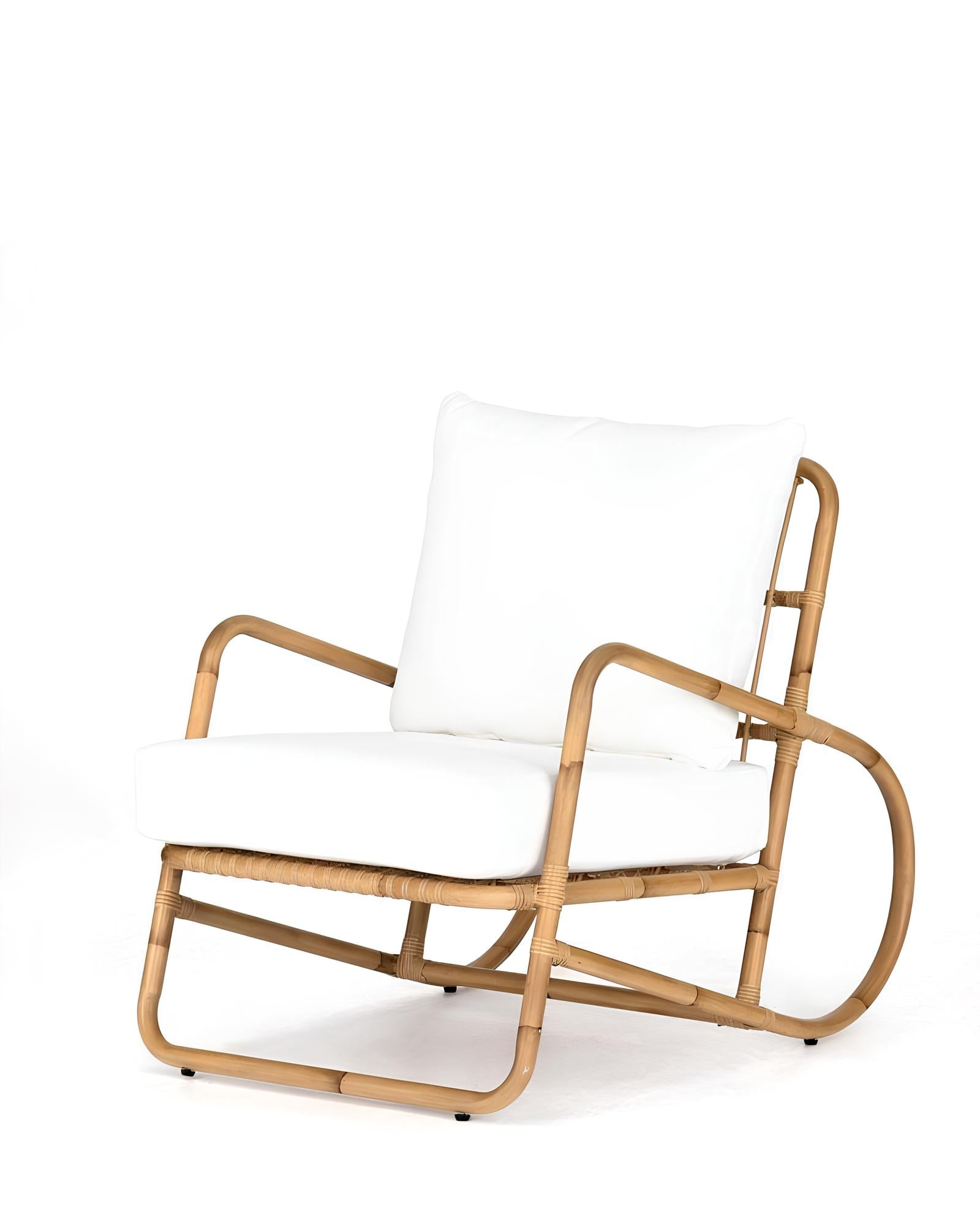 Cane chairs for Lounge | Bamboo Chairs for Living rooms- Anaisha - Akway