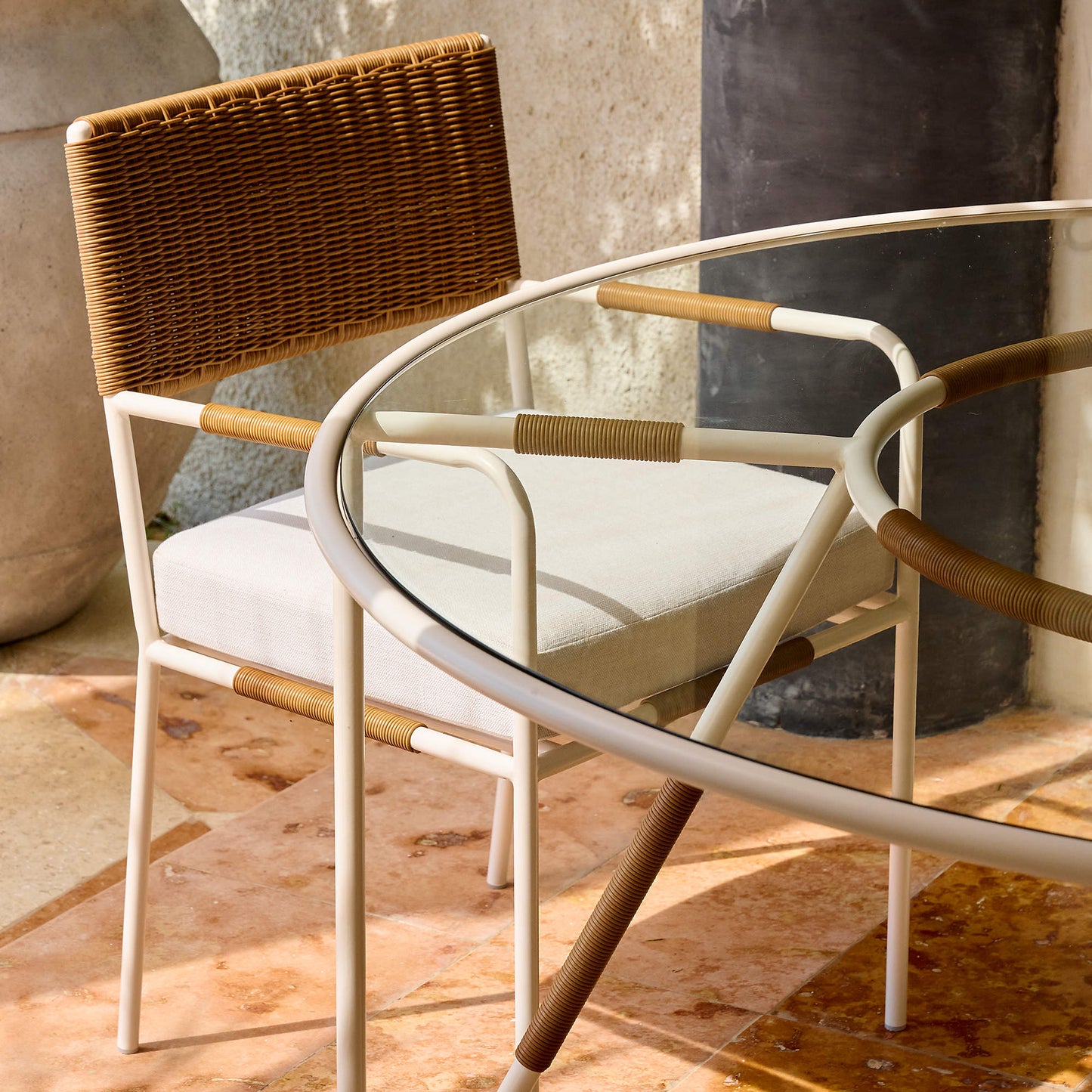 Cane chairs for Lounge | Bamboo Chairs for Living rooms- Asmee - Akway