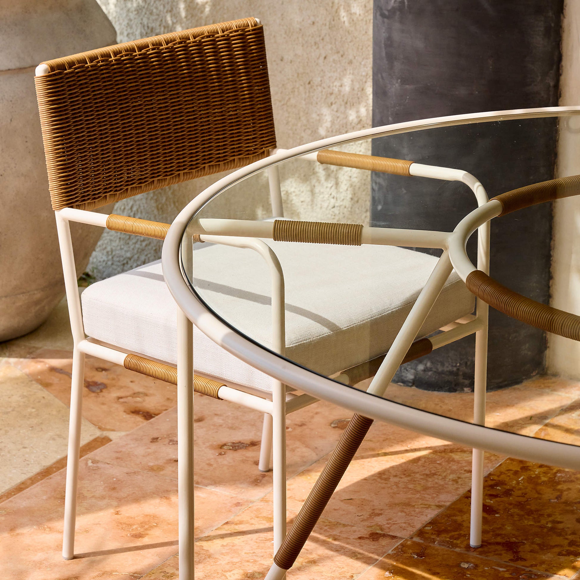 Cane chairs for Lounge | Bamboo Chairs for Living rooms- Asmee - Akway