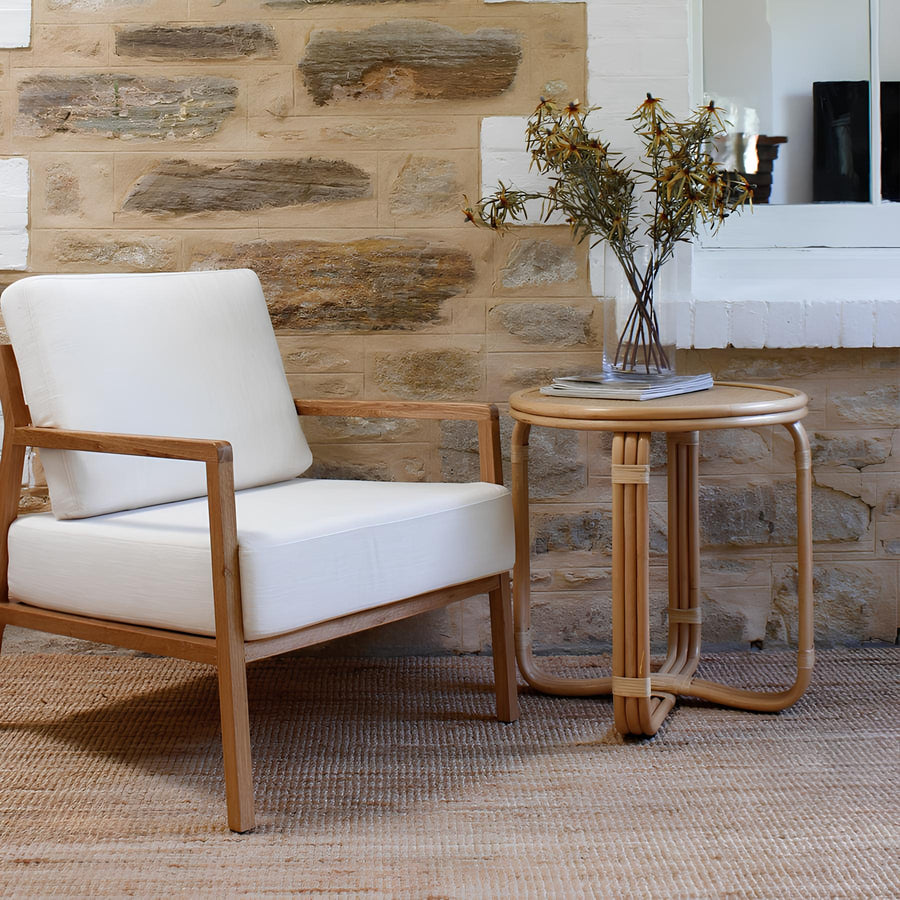 Rattan Bedside Table | Cane Side table | Bamboo table - Krisha - Akway Uncategorized (Image 4)