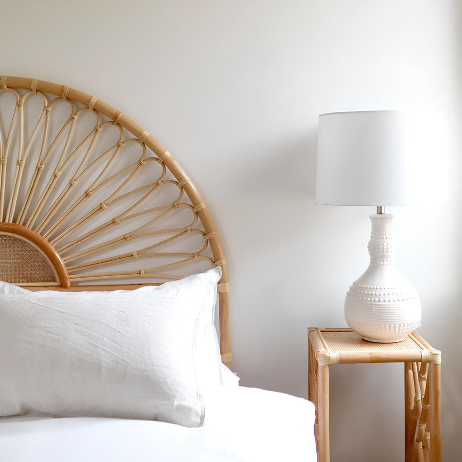 Rattan Bedside Table | Cane Side table | Bamboo table - Kaia - Akway