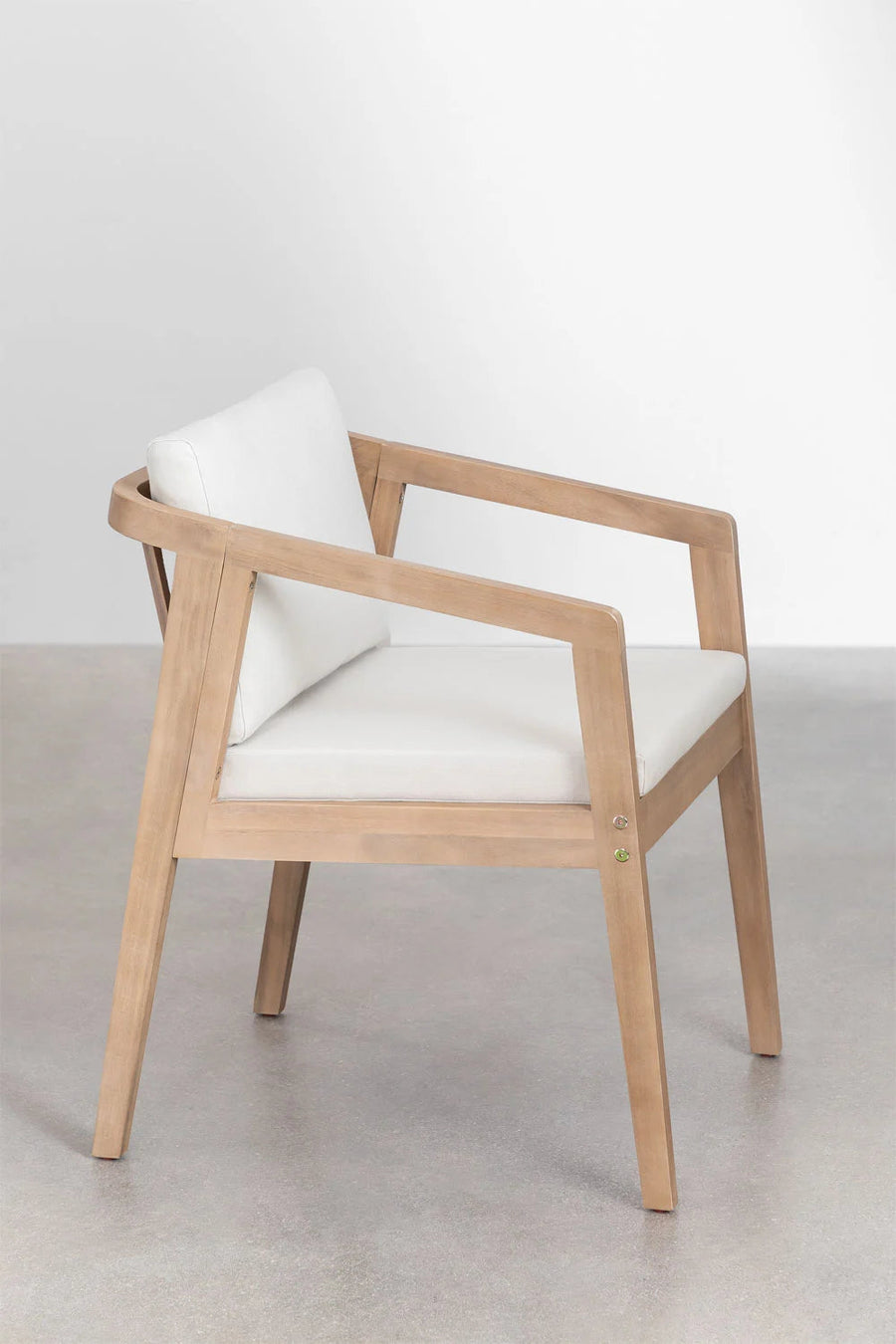 Dining Chair Teak Wood Finish | Woven Garden Chair Teak Wood Finish | Woven Dining chair | Terrace Chair- Anika by Akway