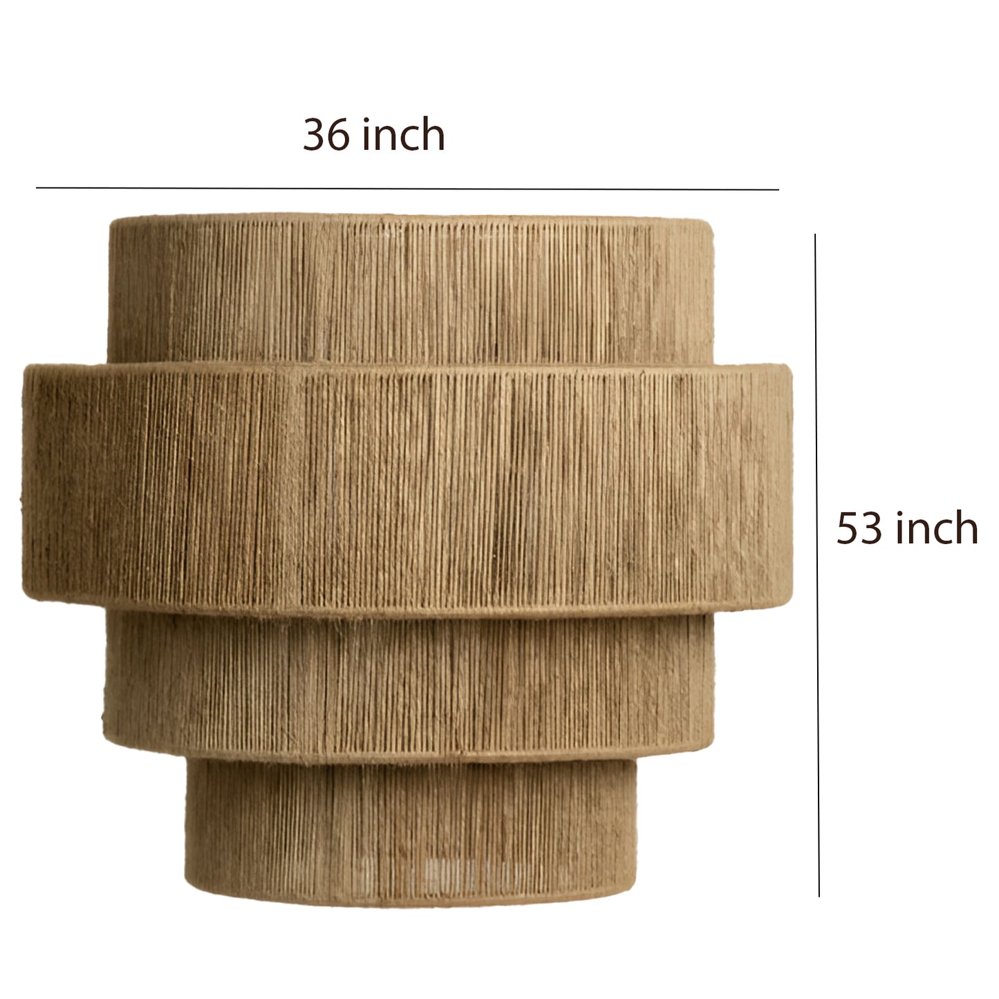 Bamboo Hanging lamp for Living Room | Rattan Pendant light | Cane ceiling light - Lasya - Akway Uncategorized (Image 9)