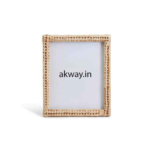 Rattan Photo Frame | Cane Photo Frame | Bamboo Photo Frame - Shrishti - Akway Uncategorized (Image 1)
