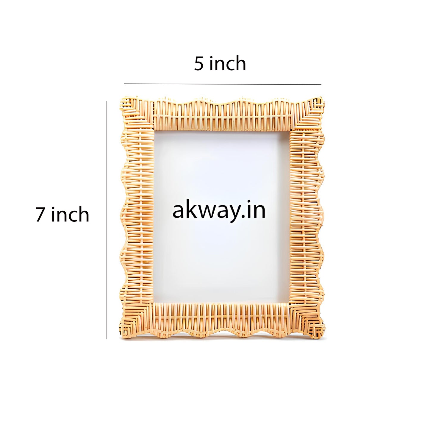 Rattan Photo Frame | Cane Photo Frame | Bamboo Photo Frame - Rebecca