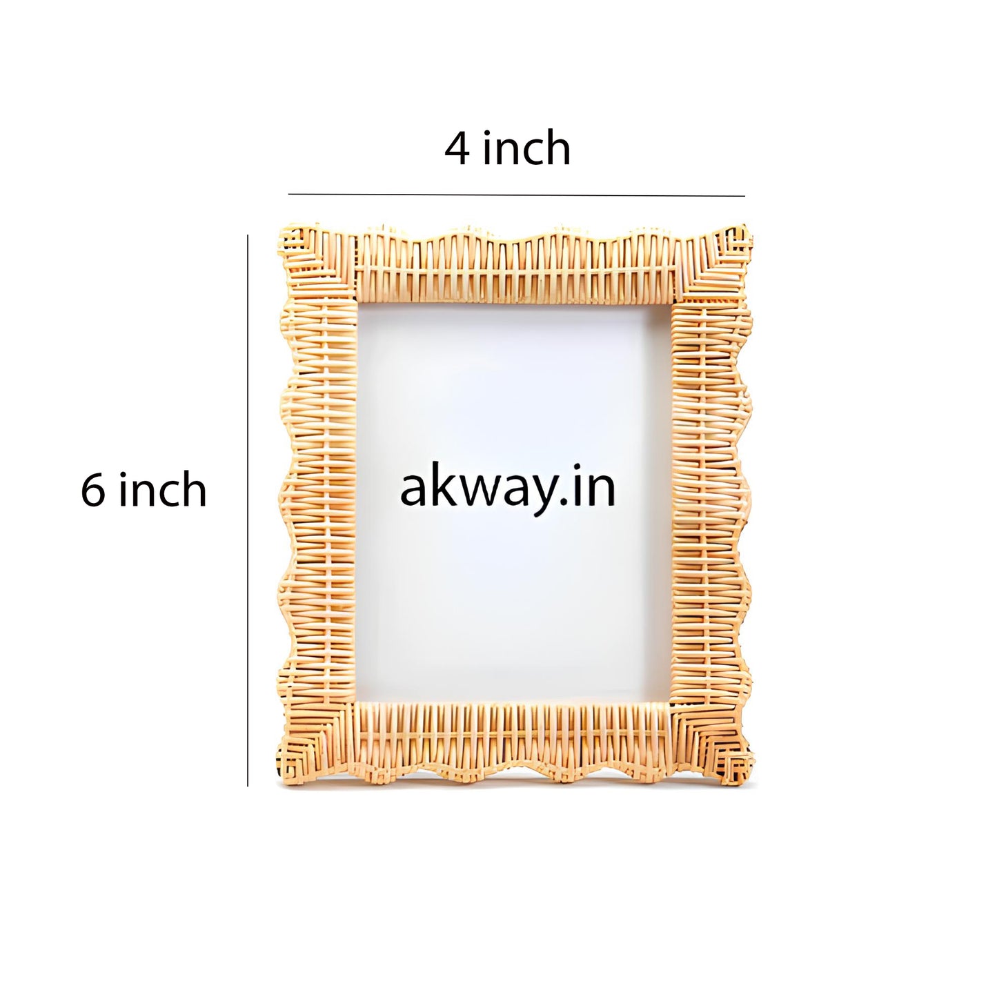 Rattan Photo Frame | Cane Photo Frame | Bamboo Photo Frame - Rebecca