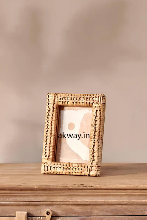 Rattan Photo Frame | Cane Photo Frame | Bamboo Photo Frame - Anala - Akway Uncategorized (Image 3)