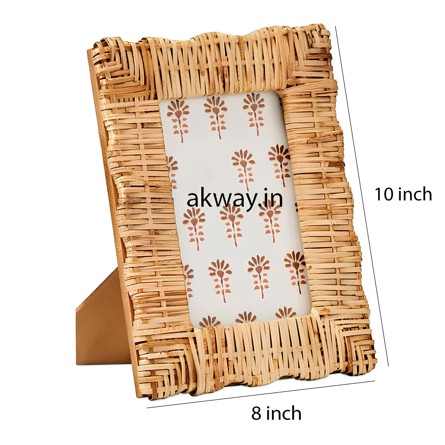 Rattan Photo Frame | Cane Photo Frame | Bamboo Photo Frame - Larisa