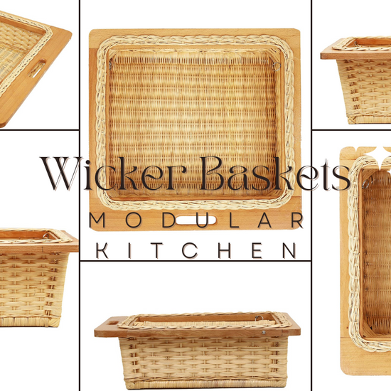 wicker basket for kitchen 
