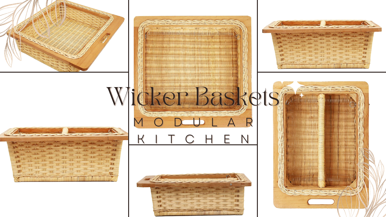 Load video: wicker basket for kitchen 