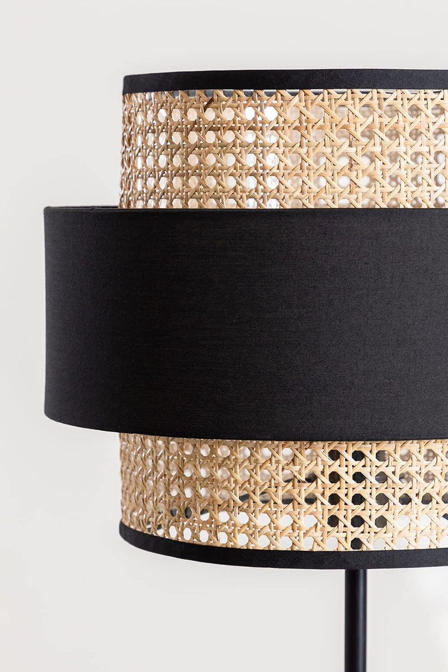 Rattan Cane Webbing Floor Lamp Bamboo Floor Lamp Cane Floor Lamp Standing Lamp Wooden Standing lamp -Avita by Akway - Ligh...