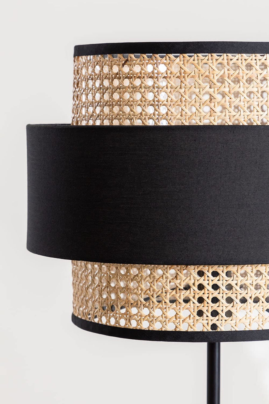 Rattan Cane Webbing Floor Lamp Bamboo Floor Lamp Cane Floor Lamp Standing Lamp Wooden Standing lamp -Avita by Akway - Ligh...