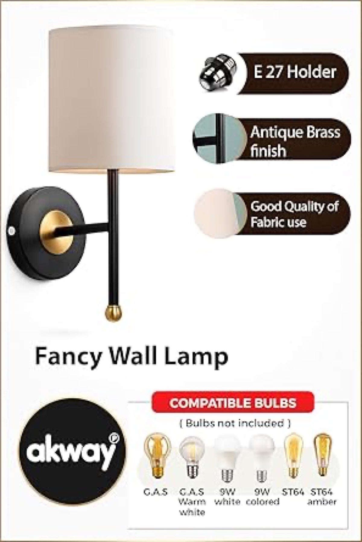 Wall Light For Living Room | Modern Wall Lamp - Lipika by Akway