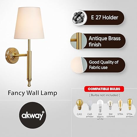 Wall Light For Living Room | Modern Wall Scone - Ekaja by Akway