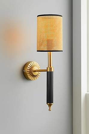 Bamboo Wall Lamp For Living Room | Rattan Wall Lamp - Nilima by Akway