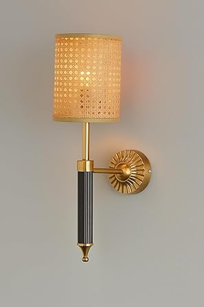 Rattan Wall Lamp For Living Room | Rattan Wall Light - Nisha by Akway