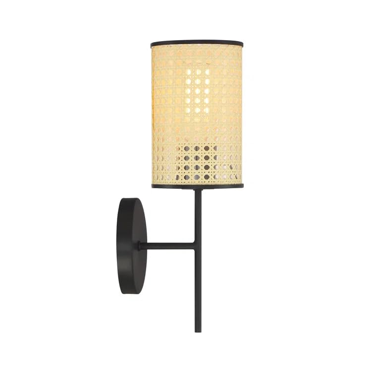 Bamboo Wall lamp for Living Room | Rattan Pendant light |Cane Webbing Wall Lamps- Alletta - Akway Lighting > Wall Lamps & Sco