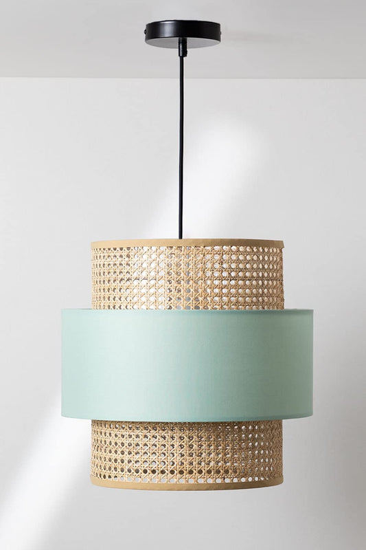Bamboo Hanging lamp for Living Room | Rattan Pendant light | Cane ceiling light - Anika - Akway Lighting > Pendant Lights (Im