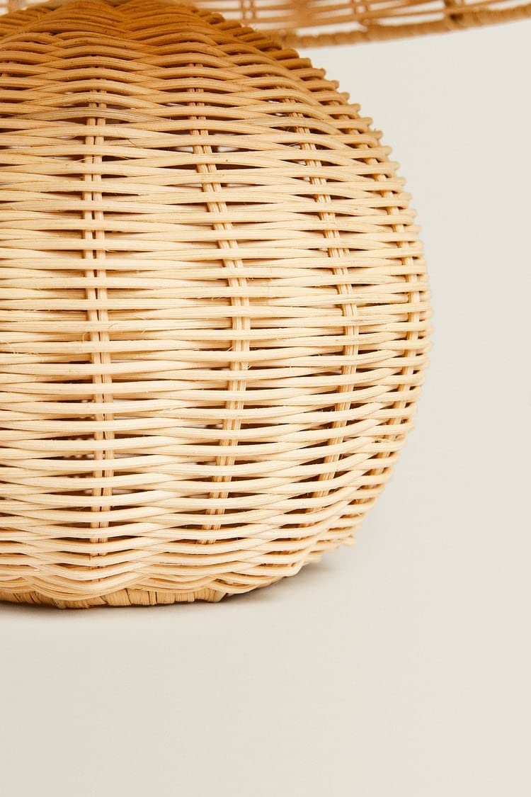 Rattan Table lamp for Living room | Bamboo Bedside table lamp | Cane Table lamp -Adair - Akway Lighting > Table Lamps (Image