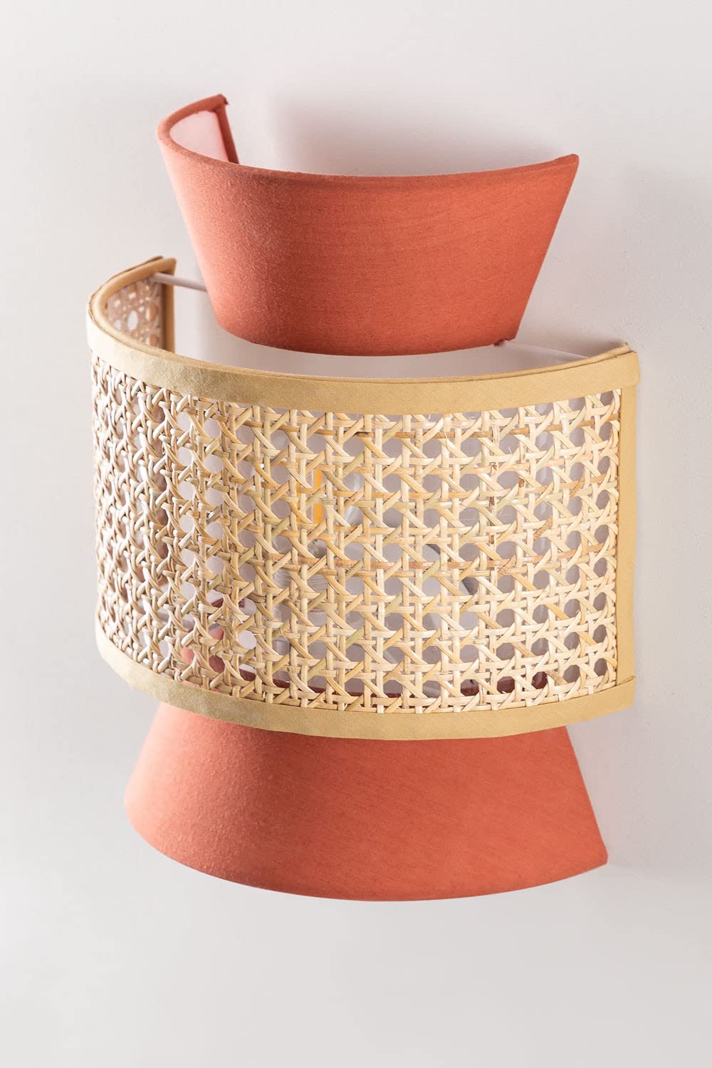 Bamboo Wall lamp for Living Room | Rattan Pendant light |Cane Webbing Wall Lamps-Aleksandra - Akway Lighting > Wall Lamps & S