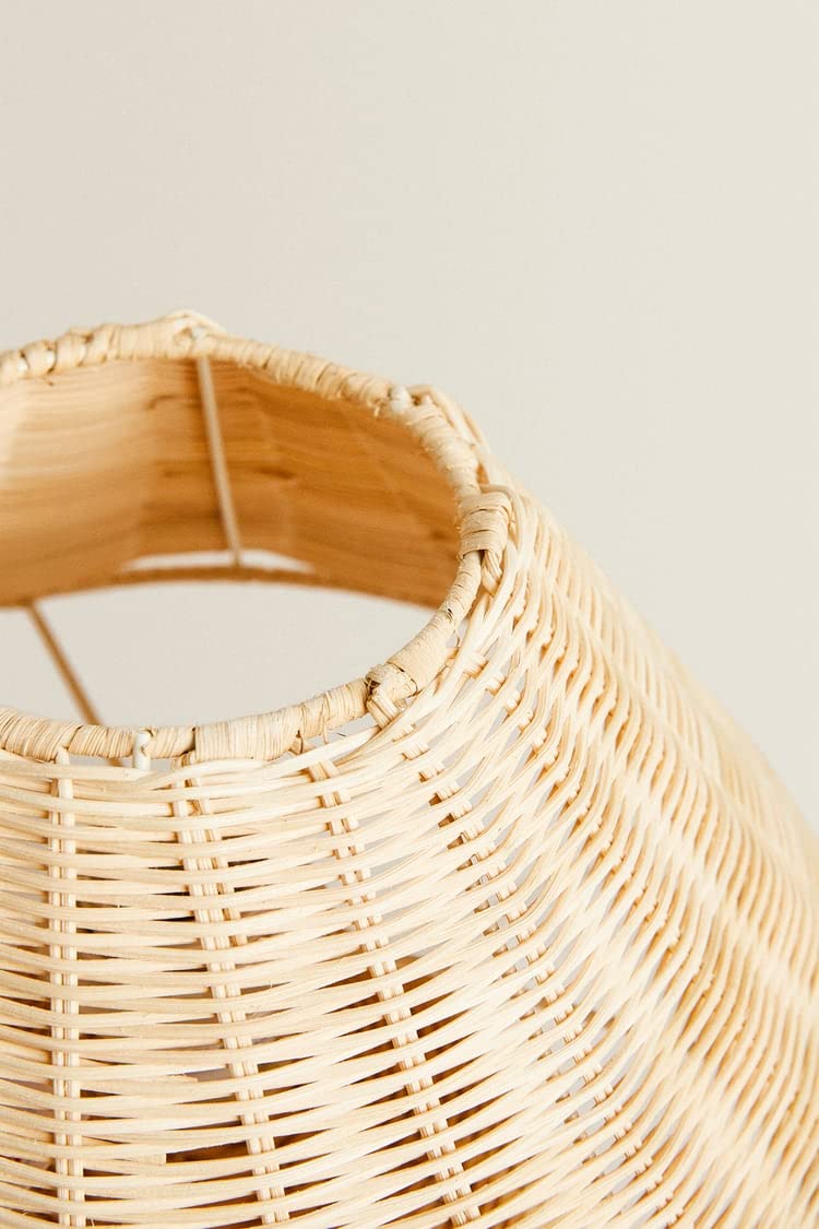 Rattan Table lamp for Living room | Bamboo Bedside table lamp | Cane Table lamp -Adair - Akway Lighting > Table Lamps (Image