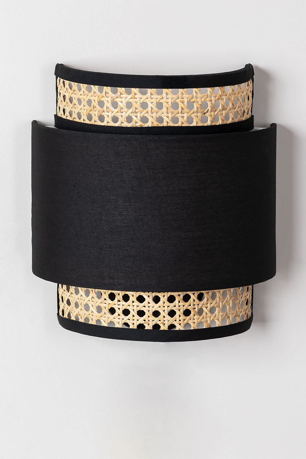 Bamboo Wall lamp for Living Room | Rattan Pendant light |Cane Webbing Wall Lamps-Aruna - Akway Lighting > Wall Lamps & Sconce