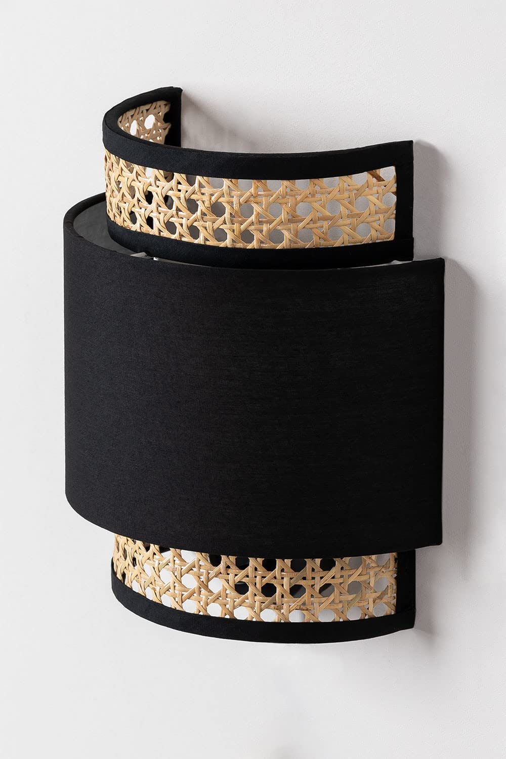 Bamboo Wall lamp for Living Room | Rattan Pendant light |Cane Webbing Wall Lamps-Aruna - Akway Lighting > Wall Lamps & Sconce