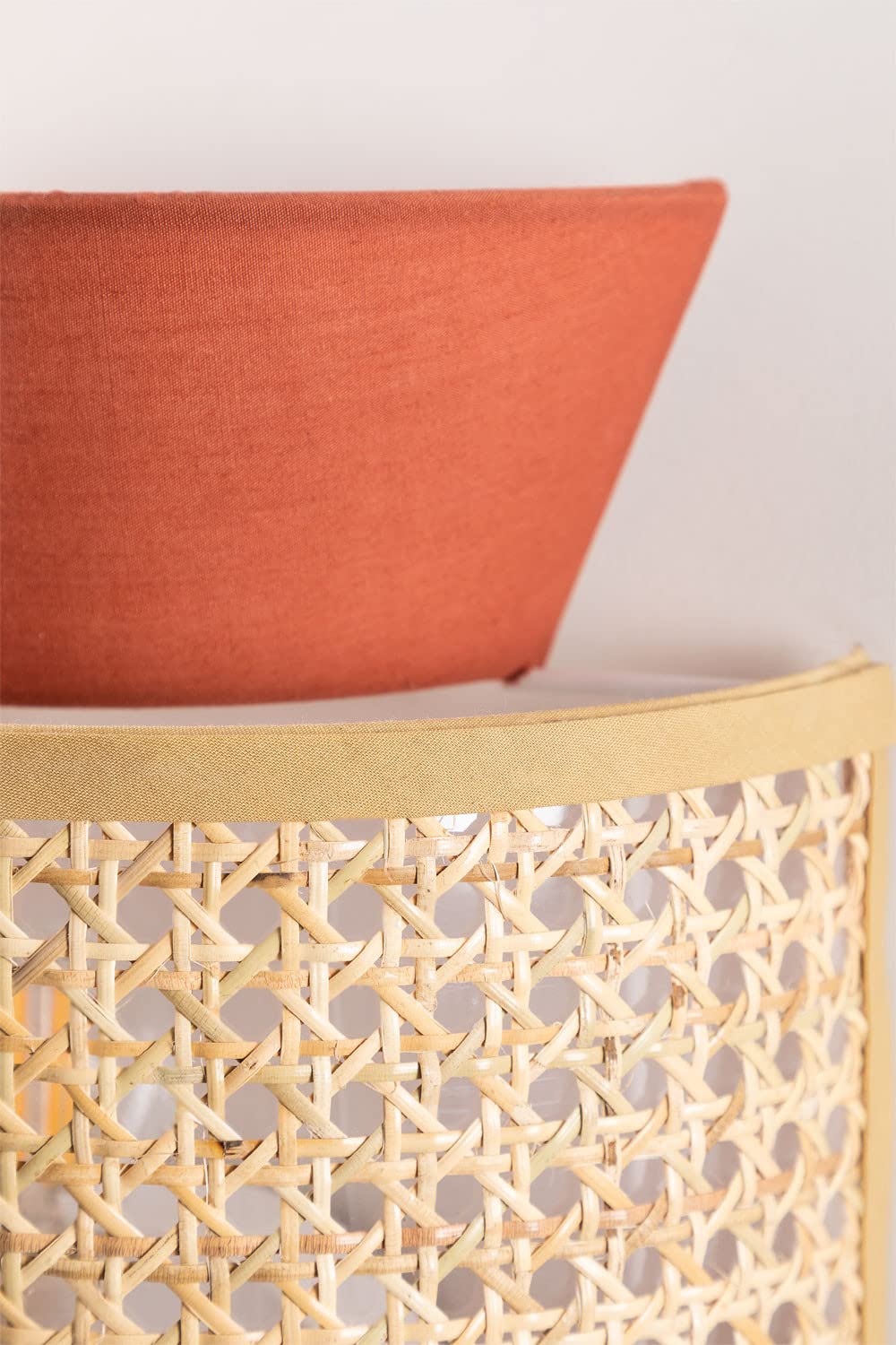 Bamboo Wall lamp for Living Room | Rattan Pendant light |Cane Webbing Wall Lamps-Aleksandra - Akway Lighting > Wall Lamps & S