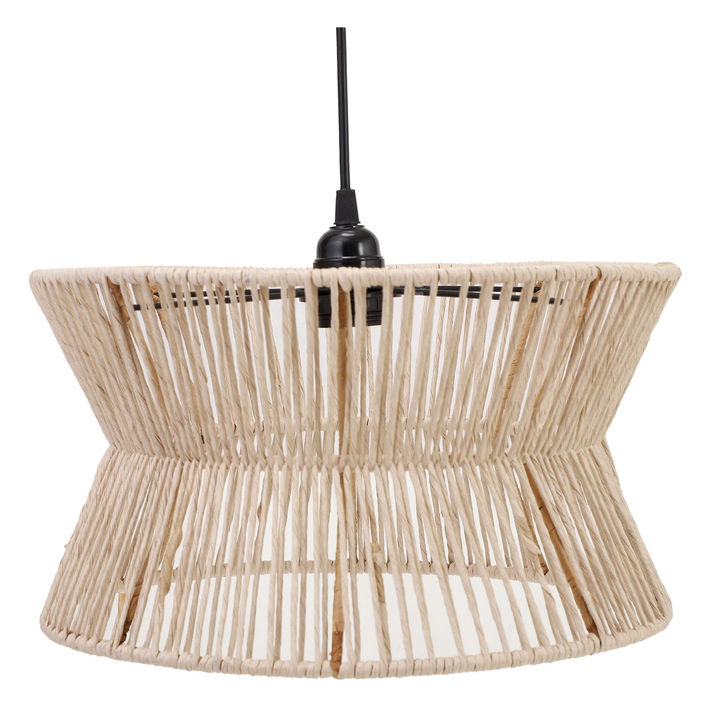 Rattan Seagrass Paper Raffia Kauna Grass Wicker Lamp Ceiling lamp -Amani - Akway Lighting > Pendant Lights (Image 5)