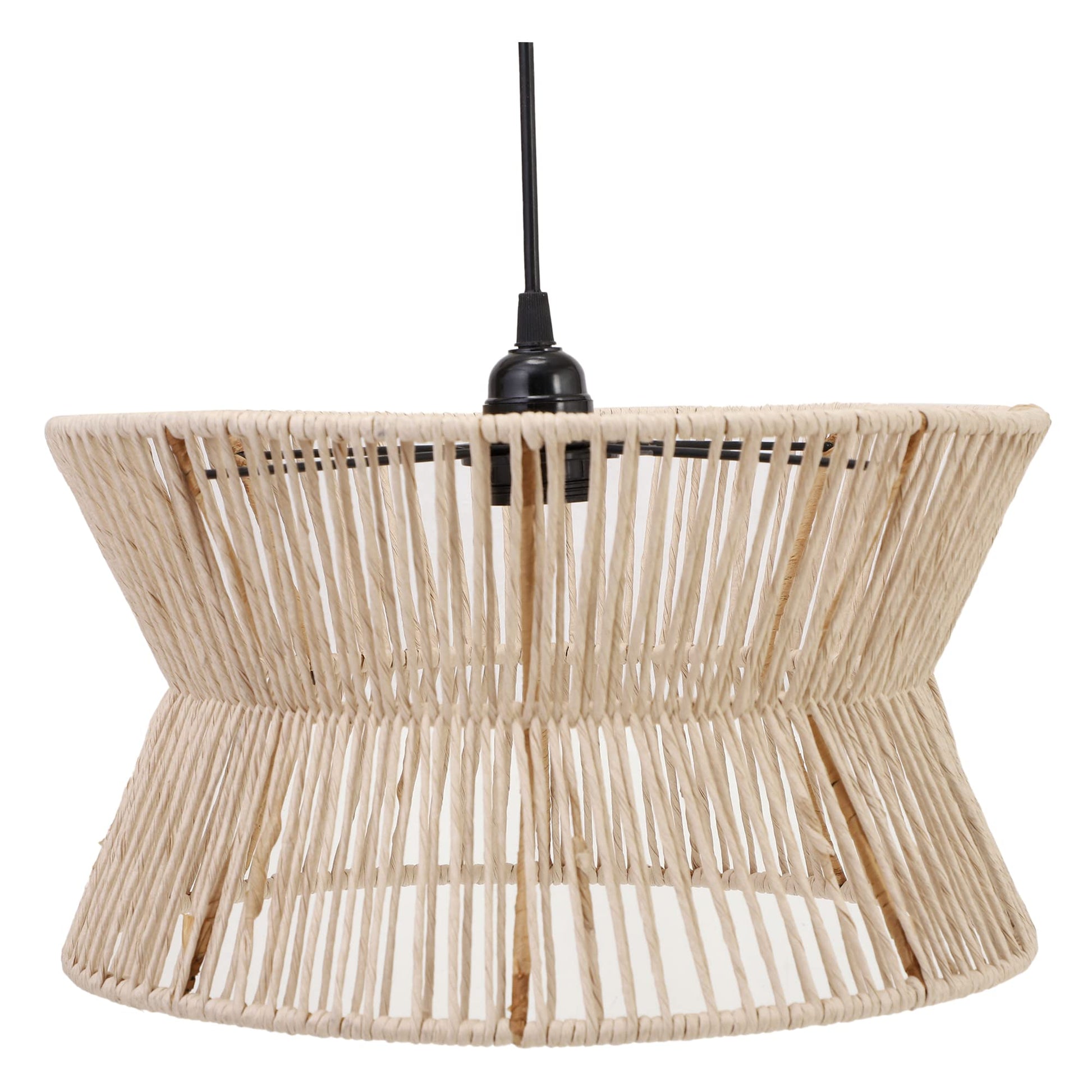 Rattan Seagrass Paper Raffia Kauna Grass Wicker Lamp Ceiling lamp -Amani - Akway Lighting > Pendant Lights (Image 5)