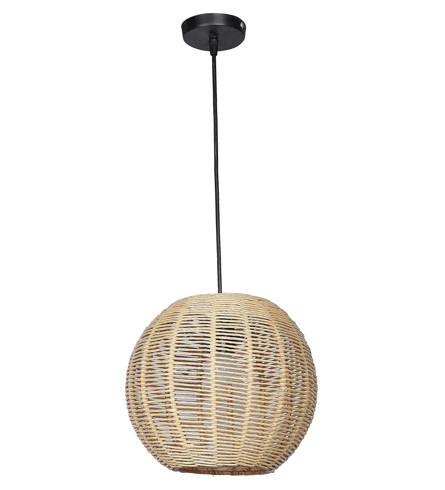 Bamboo Hanging lamp for Living Room | Rattan Pendant light | Cane ceiling light - Alarice - Akway Home > Pendant Lights (Imag