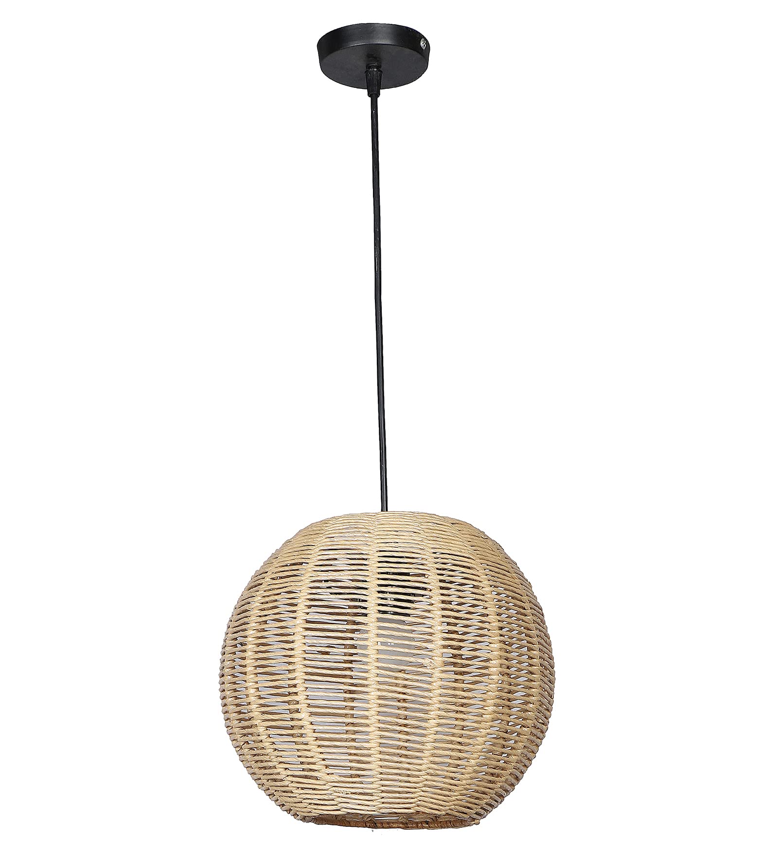 Bamboo Hanging lamp for Living Room | Rattan Pendant light | Cane ceiling light - Alarice - Akway Home > Pendant Lights (Imag
