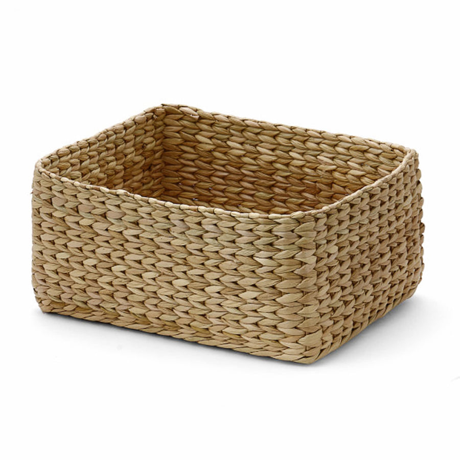 AKWAY Kauna grass storage basket water hyacinth seagrass wicker basket organiser for home decoration - small - Akway Home Imp