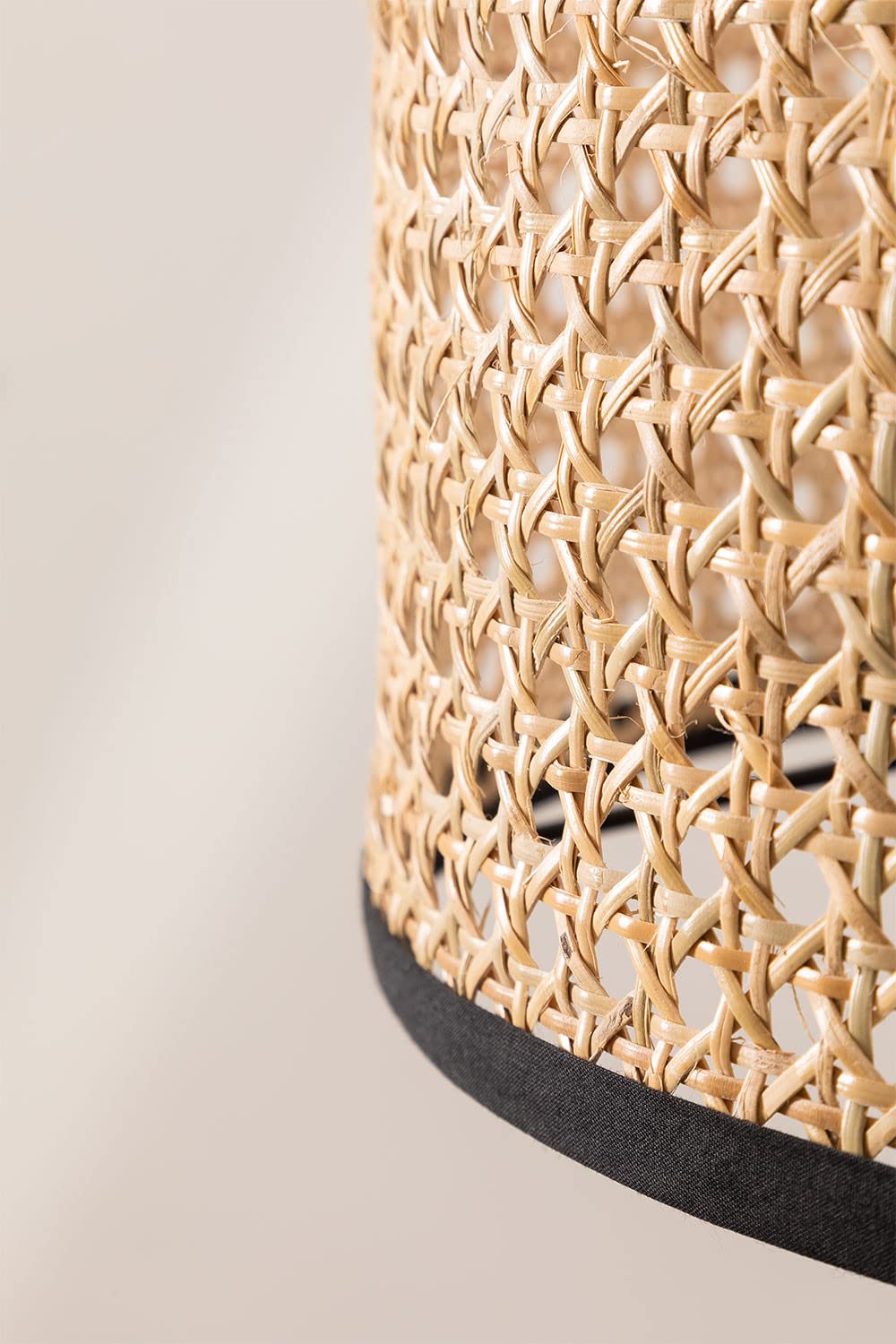 Rattan Cane Webbing Floor Lamp Bamboo Floor Lamp Cane Floor Lamp-Astrid - Akway Lighting > Floor Lamps (Image 7)