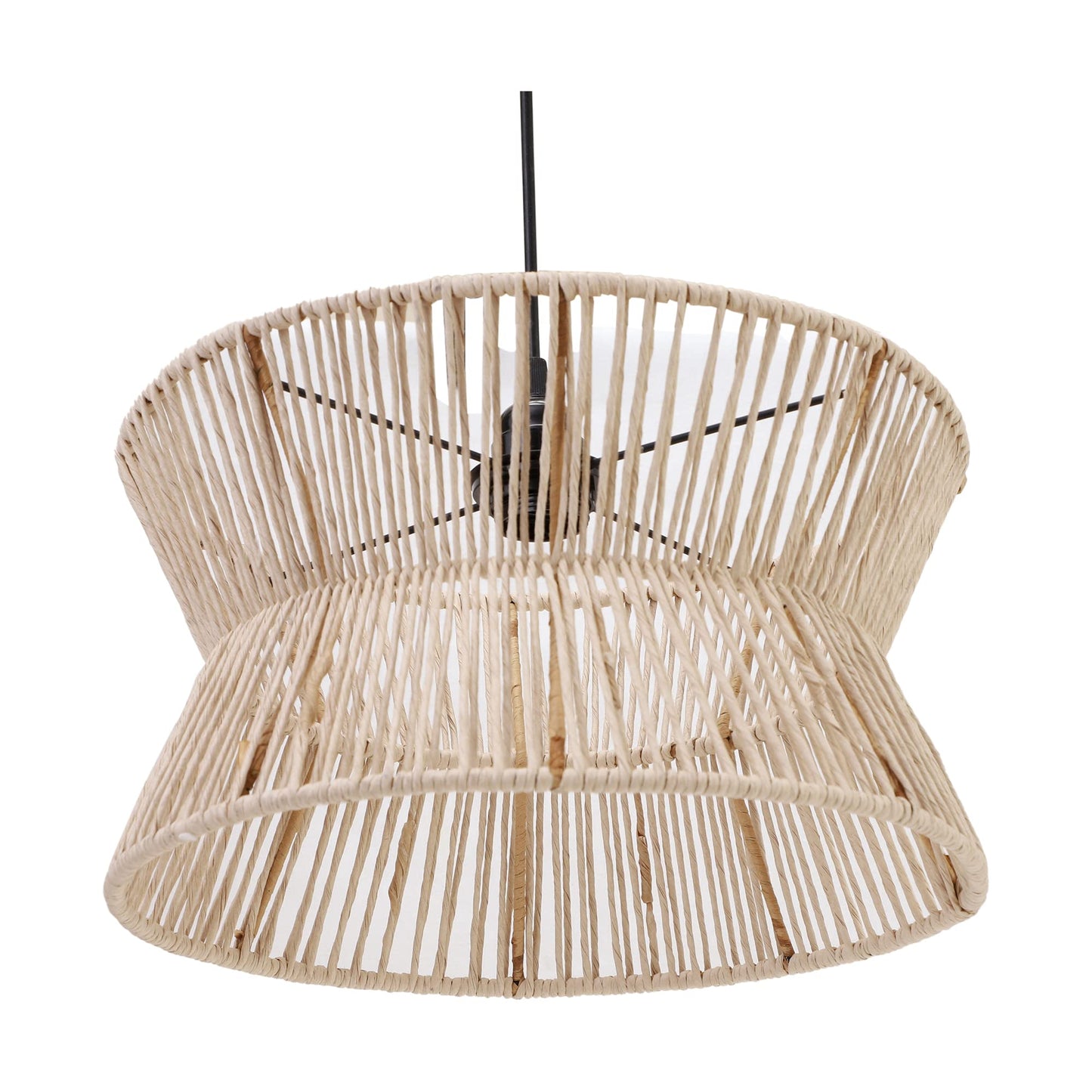 Rattan Seagrass Paper Raffia Kauna Grass Wicker Lamp Ceiling lamp -Amani - Akway Lighting > Pendant Lights (Image 6)